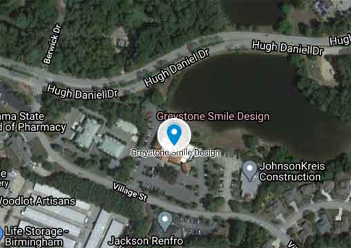 Google map with Greystone Smile Design location.